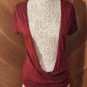The Limited Red Vneck Top - Size S